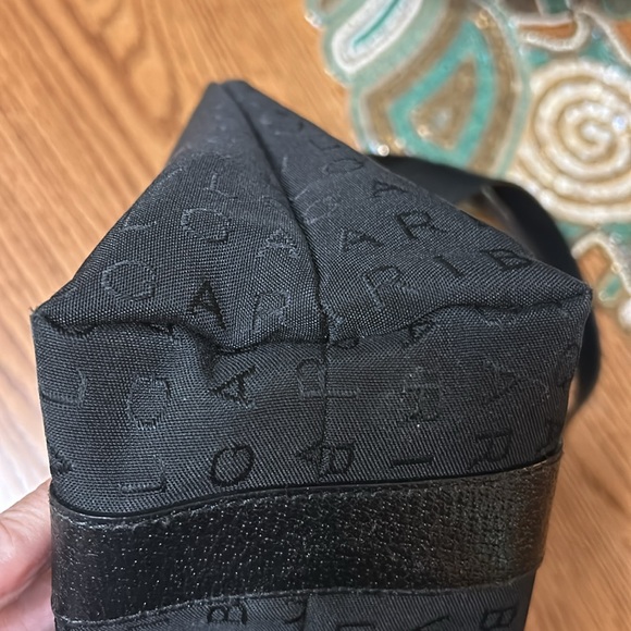 BVLGARI LOGO-MANIA CANVAS, LEATHER TOTE. EUC. - Picture 5 of 13